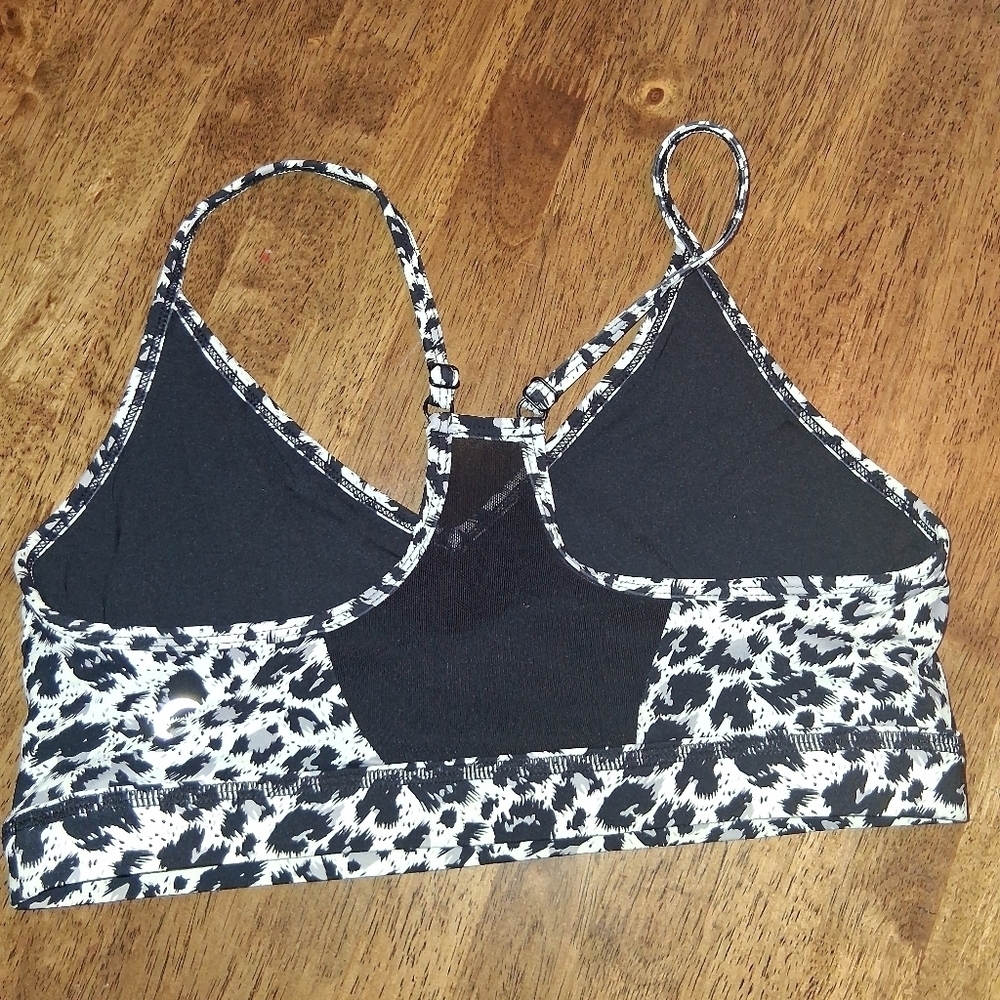 Zyia Snow Leapord Brilliant Mesh Sports Bra Size L - Picture 7 of 7